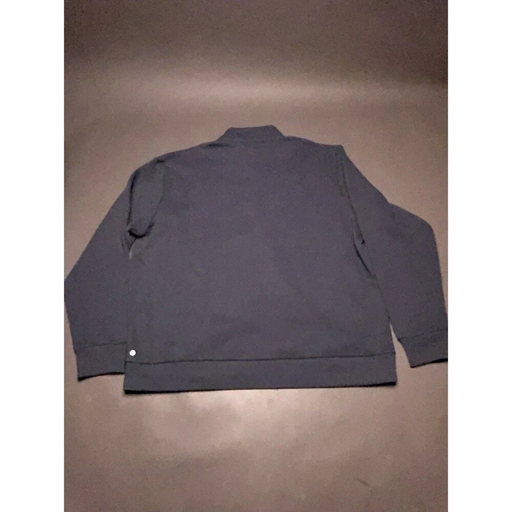 Zella Crewneck 1/4 Zip Pullover Dark Gray Sweater, Men’s XL